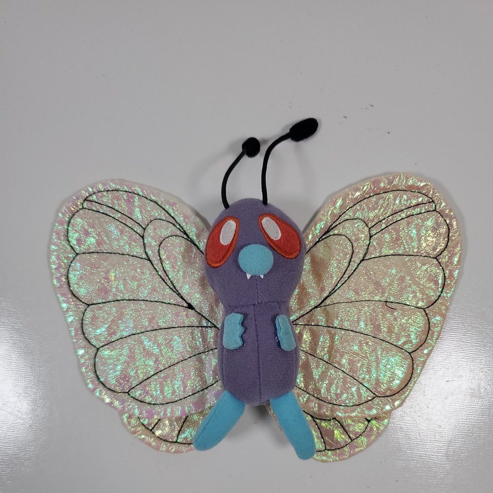 Pokemon Butterfree 5" Plush Holo Shiny  Jakks Pacific 2007 Stuffed Toy No Tags